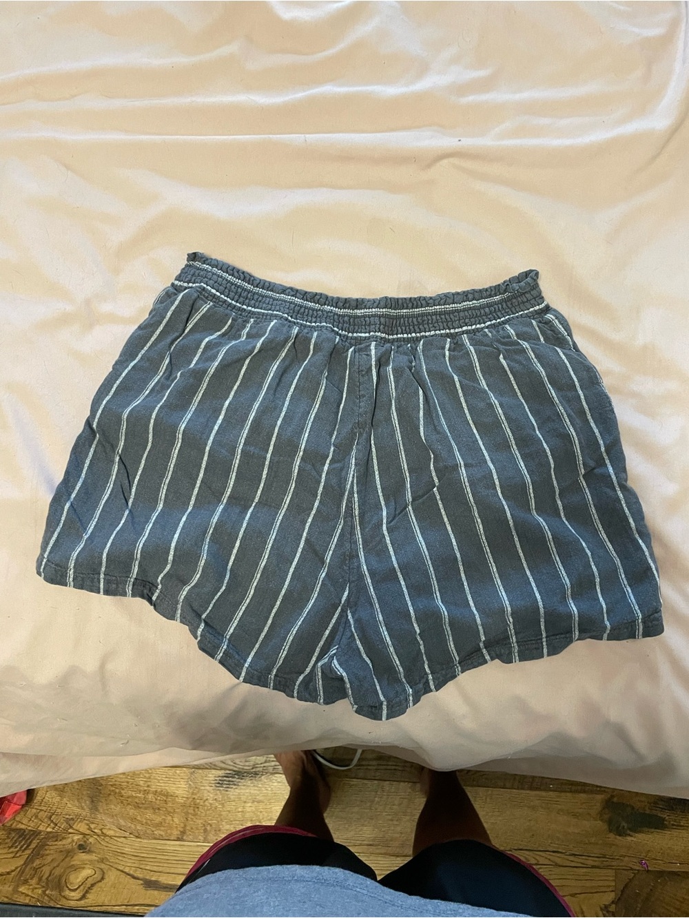 Universal Thread Blue Striped High Waist Women’s Shorts